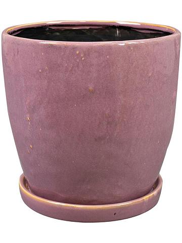 Кашпо с поддоном Vivi pot with saucer mauve Кашпо с поддоном Vivi pot with saucer mauve