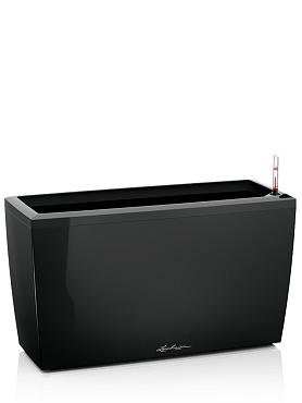 Кашпо Lechuza Cararo (черный лакированный)