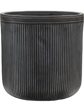 Кашпо Baq vertical rib cylinder anthracite Кашпо Baq vertical rib cylinder anthracite