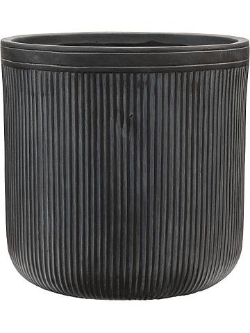Кашпо Baq vertical rib cylinder anthracite Кашпо Baq vertical rib cylinder anthracite