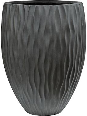 Кашпо Wave bond m, charcoal cement Кашпо Wave bond m, charcoal cement
