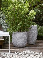 Кашпо Capi nature rib nl vase elegant deluxe ivory D38 H58 см Кашпо Capi nature rib nl vase elegant deluxe ivory D38 H58 см