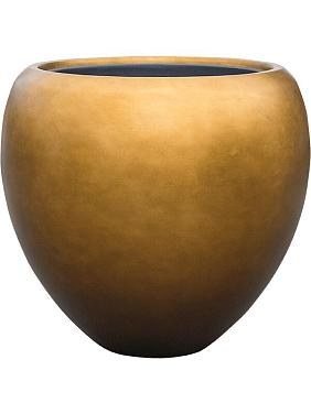 Кашпо Baq metallic silver leaf couple matt honey (с техническим горшком) Кашпо Baq metallic silver leaf couple matt honey (с техническим горшком)