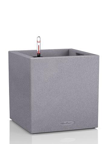 Кашпо Lechuza Canto Stone low 30 каменно-серый