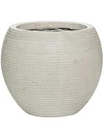 Кашпо Ridged horizontally abby s cement D23 H20 см