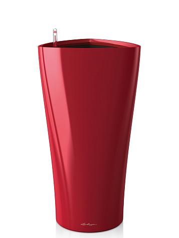 Кашпо Lechuza Delta 30 красный лакированный