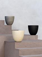 Кашпо Grigio egg pot anthracite D40 H36 см