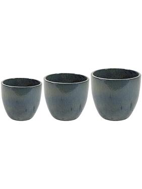 Кашпо Rico pot blue (набор 3 шт) Кашпо Rico pot blue (набор 3 шт)