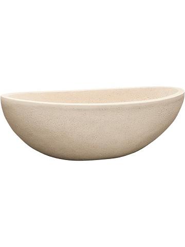 Кашпо Baq polystone plain boat natural Кашпо Baq polystone plain boat natural