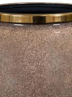 Кашпо Riven pot taupe D25 H23 см