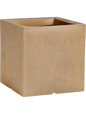 Кашпо Capi urban smooth nl pot square beige Кашпо Capi urban smooth nl pot square beige