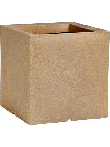 Кашпо Capi urban smooth nl pot square beige Кашпо Capi urban smooth nl pot square beige