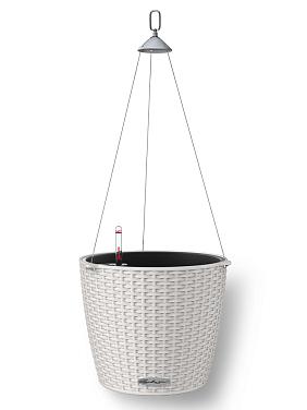 Кашпо подвесное Lechuza Nido Cottage 28 светло-серый