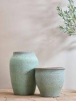 Кашпо Mediterranean poseidon m, rustic green D52 H47 см