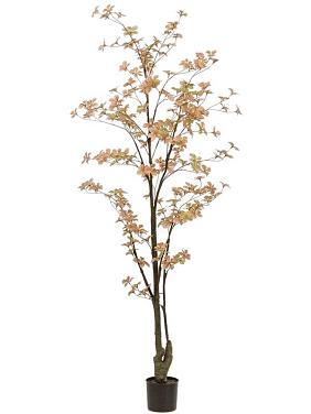 Настурция дерево с персиково-зелеными цветами искусственная