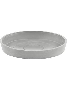 Поддон Ecopots round 20 white grey Поддон Ecopots round 20 white grey
