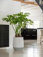 Кашпо Ridged harith high s, white stripe D40 H48 см