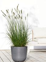 Кашпо Ecopots oslo 35 grey D35 H31 см