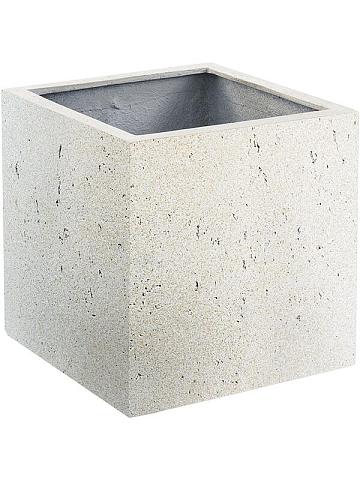 Кашпо Grigio cube antique white Кашпо Grigio cube antique white
