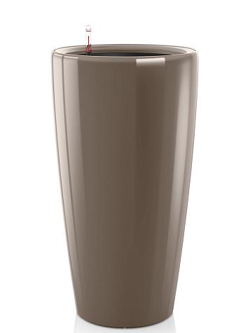 Кашпо Ola Dom Partner Deluxe 40 (31л) серо-коричневый лакированный