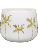 Кашпо Palm pot white D19 H15 см Кашпо Palm pot white D19 H15 см