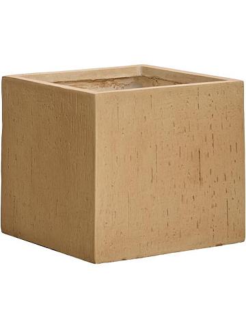 Кашпо Baq raindrop cube brown beige