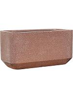 Кашпо Baq terrazzo rounded rectangle mocha L80 W40 H40 см