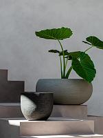 Кашпо Terreno low balloon clay D55 H25 см