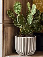 Кашпо Capi nature groove planter ball ivory D17 H15 см