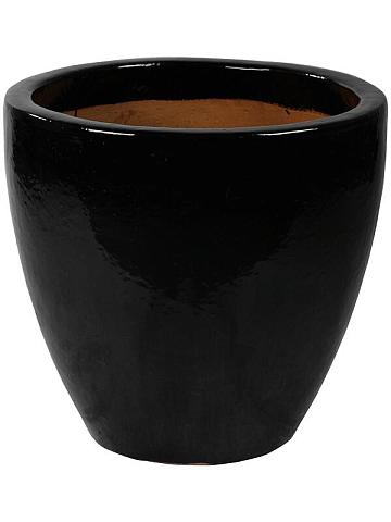 Кашпо Plain couple black shiny Кашпо Plain couple black shiny