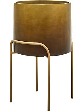 Кашпо Baq gradient elevated cylinder high matt honey ( + подставка на ножках)