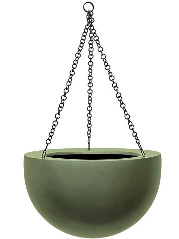 Кашпо подвесное Baq gradient hanging bowl matt forest green