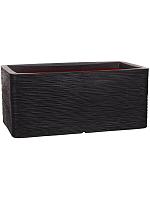 Кашпо Capi nature rib nl planter rectangle black L73 W39 H32 см Кашпо Capi nature rib nl planter rectangle black L73 W39 H32 см