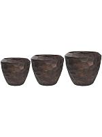 Кашпо Cascara pot bronze (набор 3 шт) D111 H91 см