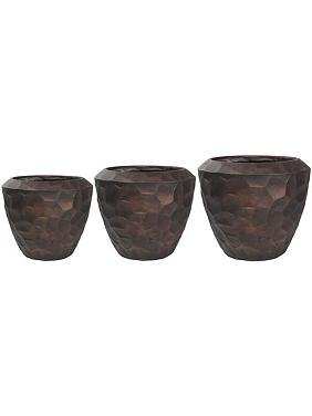 Кашпо Cascara pot bronze (набор 3 шт) Кашпо Cascara pot bronze (набор 3 шт)