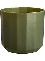 Кашпо Facet round forest green D14 H13 см
