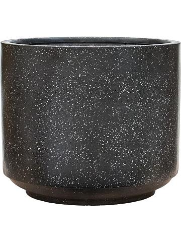 Кашпо Baq terrazzo cylinder black Кашпо Baq terrazzo cylinder black