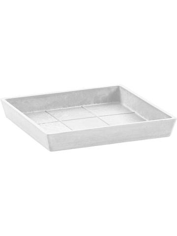 Поддон Ecopots square 20 pure white Поддон Ecopots square 20 pure white