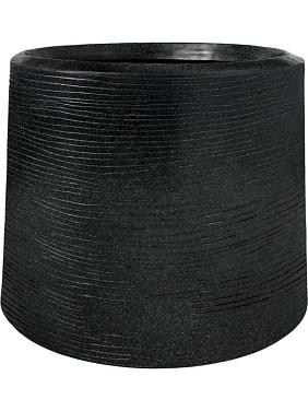 Кашпо Capi arc granite sandbag medium black
