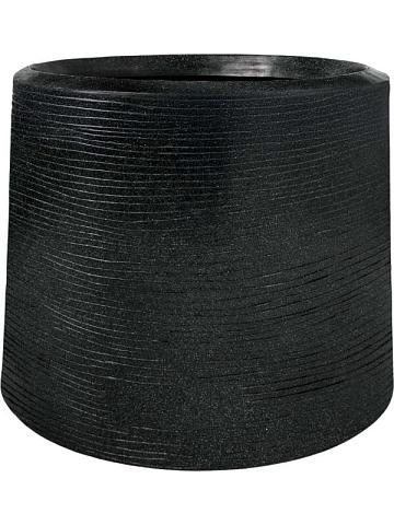 Кашпо Capi arc granite sandbag medium black