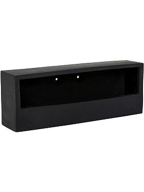 Кашпо настенное Natural wally balcony low xs black Кашпо настенное Natural wally balcony low xs black