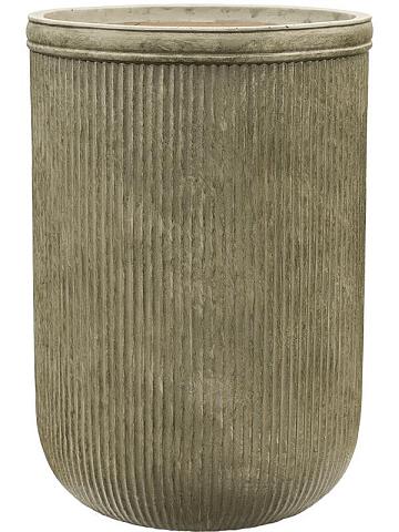 Кашпо Baq vertical rib cylinder green Кашпо Baq vertical rib cylinder green