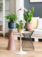 Кашпо Vibes fold round delicate pink D14 H12 см