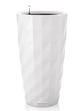 Кашпо Lechuza Diamante (белый лакированный)