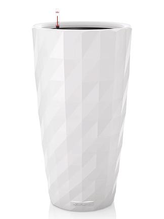 Кашпо Lechuza Diamante (белый лакированный)