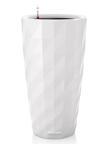 Кашпо Lechuza Diamante 40 белый лакированный