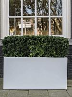 Кашпо Fiberstone jort m matt white L100 W40 H50 см