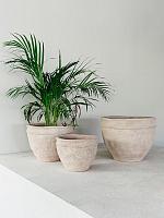 Кашпо Reed pot terracotta (набор 3 шт) D50 H38 см