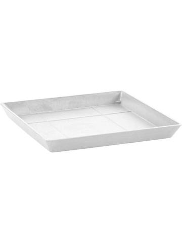 Поддон Ecopots square 30 pure white Поддон Ecopots square 30 pure white