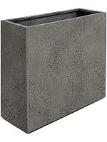 Кашпо Grigio divider with wheels natural concrete L80 W30 H68 см